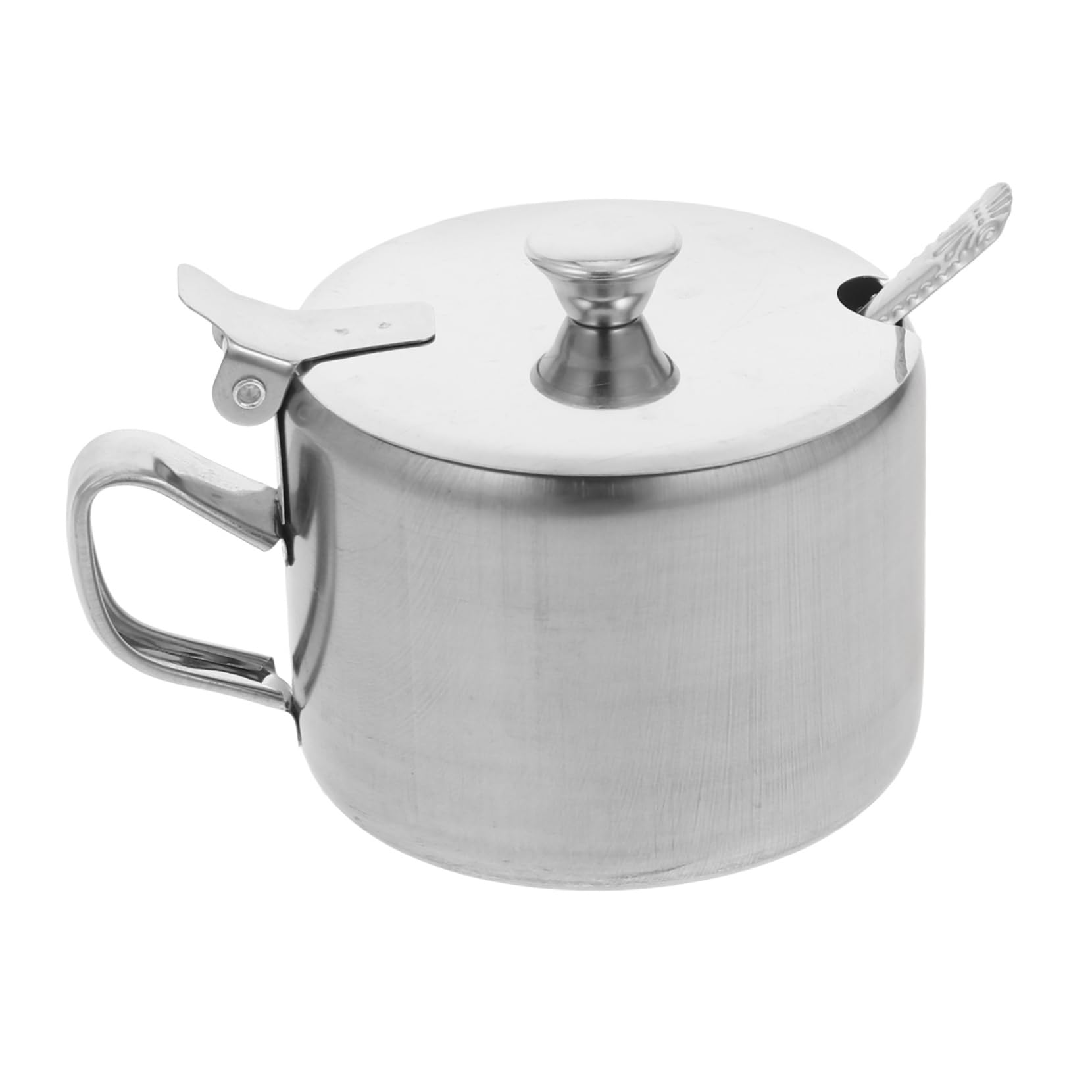 Cabilock Large Sugar Jar Lid Spice Jars Lids Condiment Pot Spoon Kitchen Condiment Container