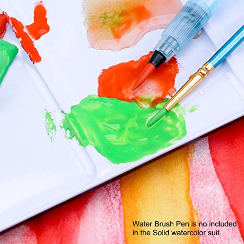 Bianyo Watercolor Paint Set with 24 Colors Watercolor Paper Brush Gift Travel Case Watercolor Set for Students Artists Kids Fun Arts Craft Projects - Thumbnail 7