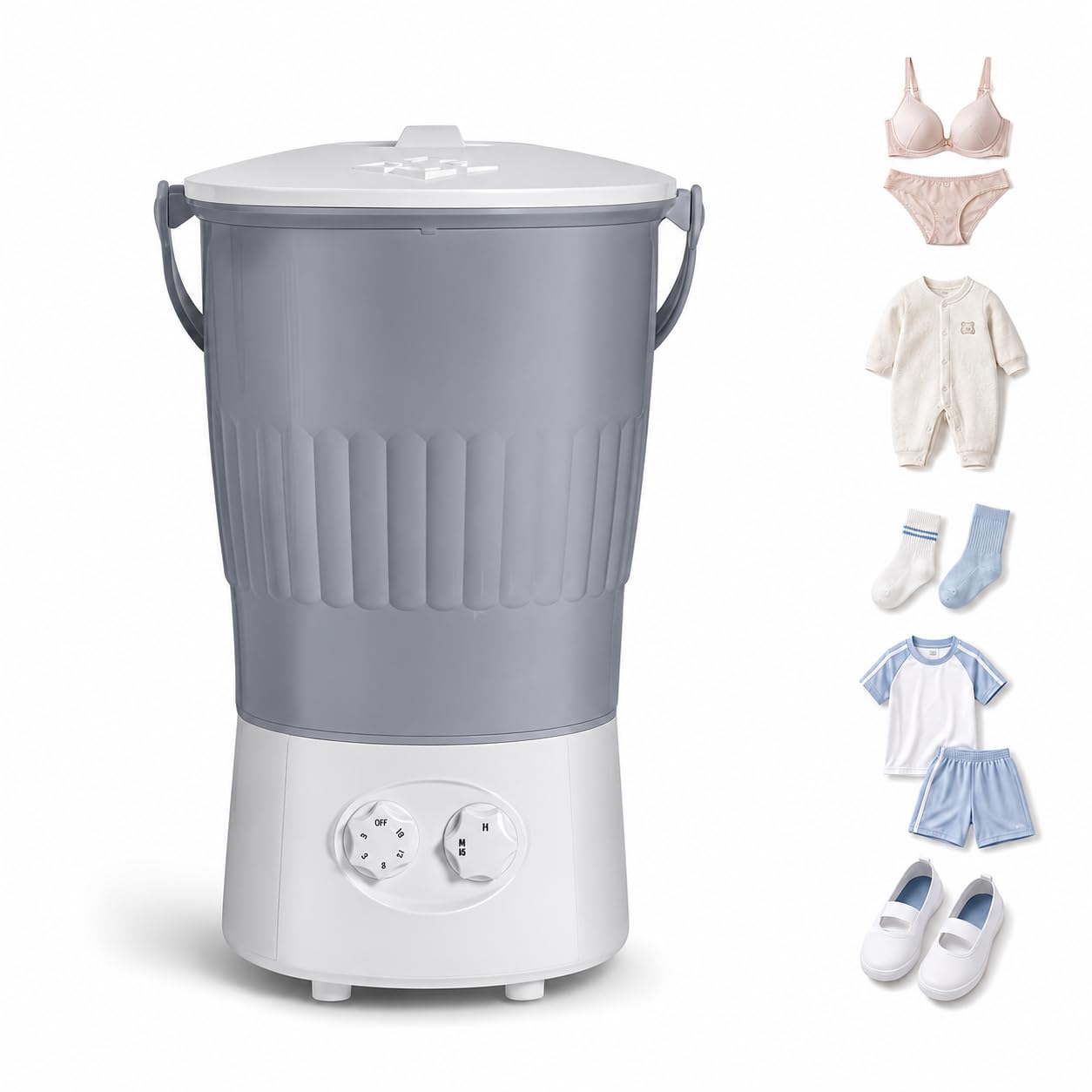 Amazon.co.jp: 【JPFelineHouse】 小型洗濯機 バケツ型 ミニ洗濯機 靴