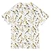 Boy Bathing Suit Short Sleeve Girls Rash Guard Top 4T Beauty Goldfinch Birds White