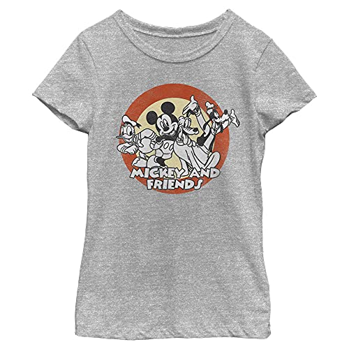 T-shirt Disney gris col rond manches courtes pour adolescente en L