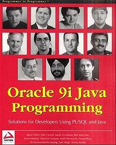 Télécharger Oracle 9i Java Programming. Solutions for Developers Using PL/SQL and Java PDF Ebook En Ligne