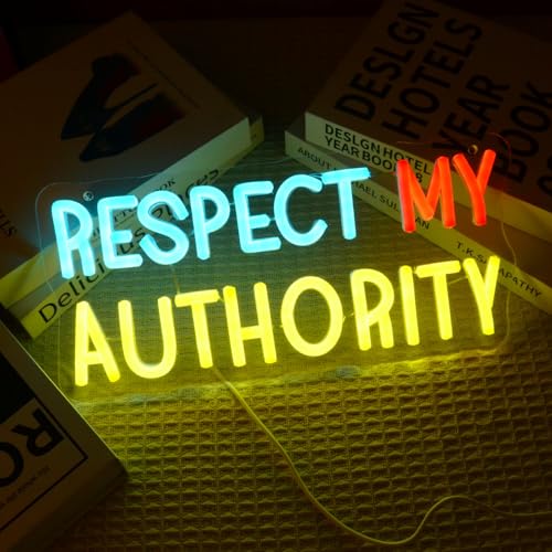 Respect My Authority LED Sign Eric Quote Neon Signs Meme Funny Lamp South Park Movies Neon Light for...