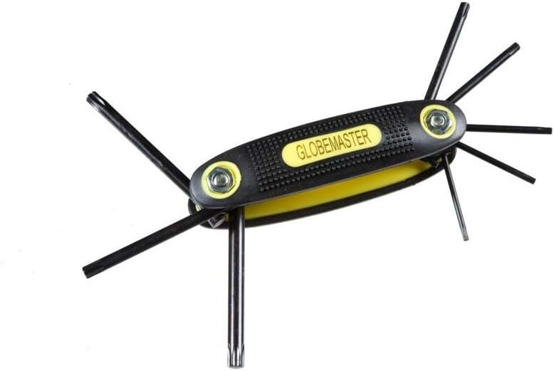 8PC FOLDING TX STAR KEY WRENCH TOOL SET - GARAGE BUILDERS HOME ALLAN TOOLS NEW