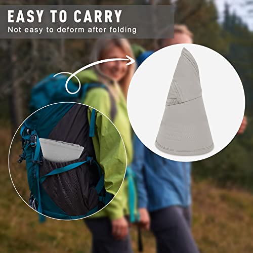 3Pcs Sun Hat With Ponytail Hole For Women - Wide Brim Sun Hats For Women Uv Protection - Foldable Fishing Hat For Ponytail Women - Sunshade Hat With Neck Flap For Outdoors Tribe #TOP4