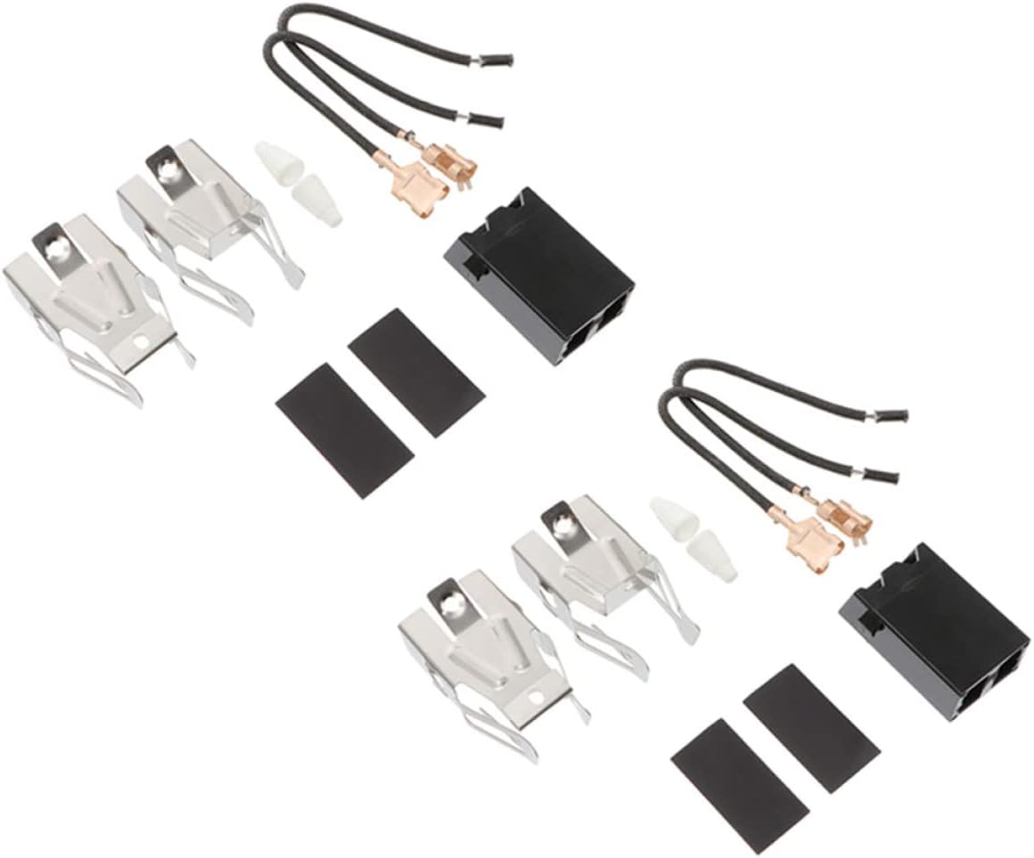 2 Sets Oven Connector Refrigerator Parts Oven Replacement Block Range Stove Elements Plug Stove Burner Receptacle Kit Range Stove Receptacle Kit Electric Furnace Household Abs