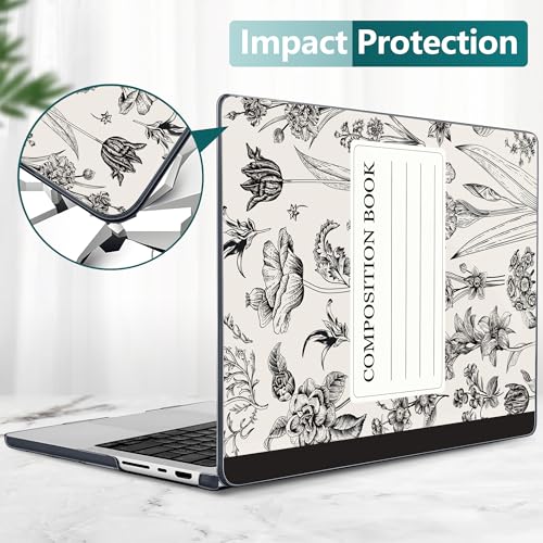 DONGKE Compatible with MacBook Pro 16 Inch Case (2026-2021 Release, M5 M4 M3 M2 M1 Pro/Max Chip), Plastic Hard Shell with Keyboard Cover & Screen Protector for MacBook Pro 16", Black Composition Book by DONGKE - Used condition - Image 5