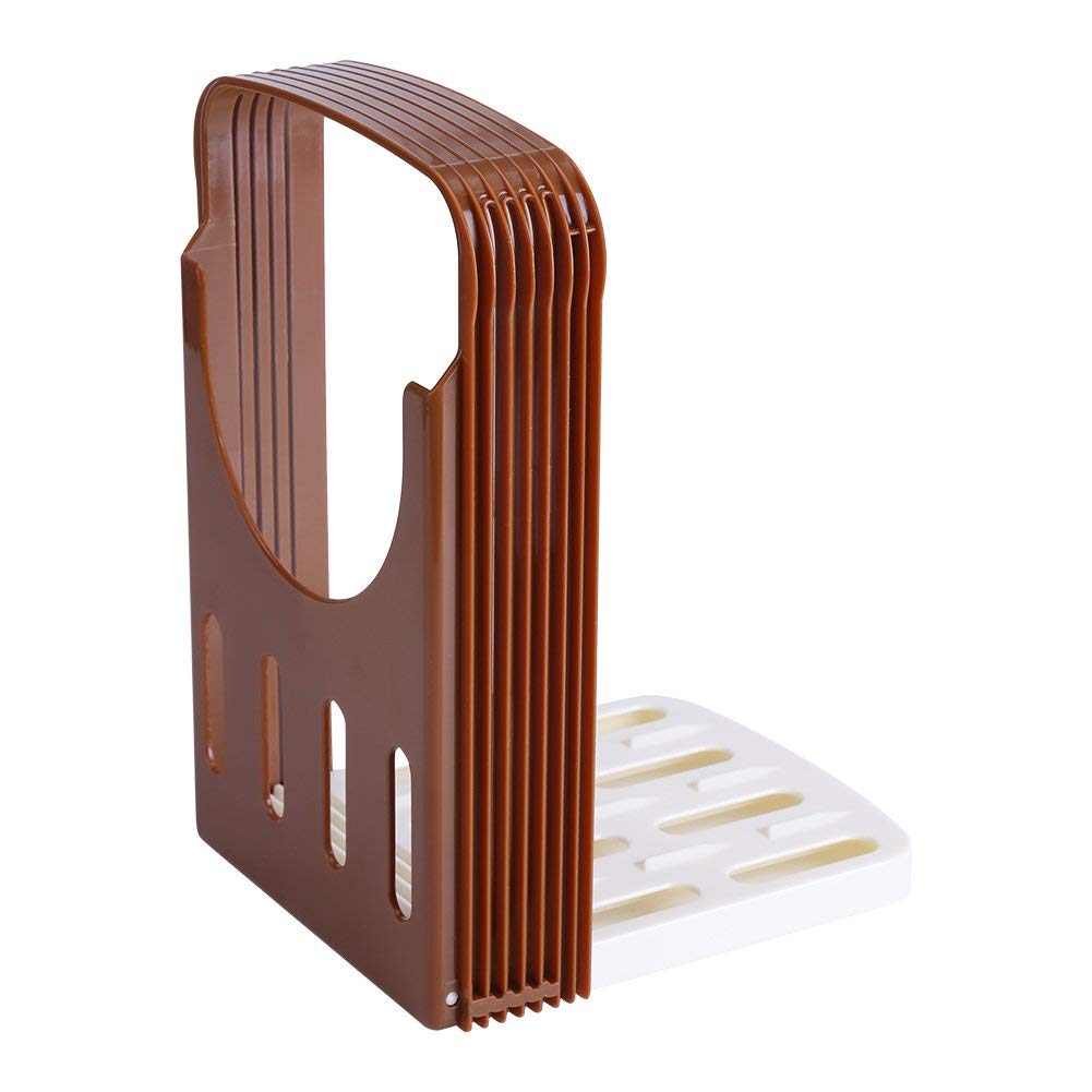 Yosoo Basic Bread Slicer, Kitchen Loaf Toast Cutter Foldable Baking Food Cutter Bread Sandwich Slicing Tool With 4 Thickness