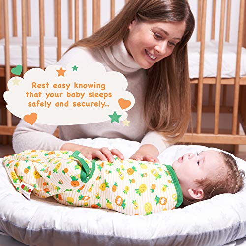 Baby Swaddle Blanket Wrap For Newborn Boy & Girl - Baby Swaddles 0-3 Months - Velcro Swaddle - Baby Swaddlers - Adjustable Infant Swaddling Blankets - Baby Swaddle Sleep Sacks - Infant Swaddle Warp #TOP6