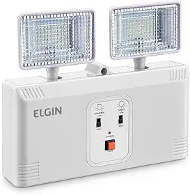 Luminária De Emergência 16w 6500k Tipo Bloco Bateria até 6 horas Luz Branca Fria