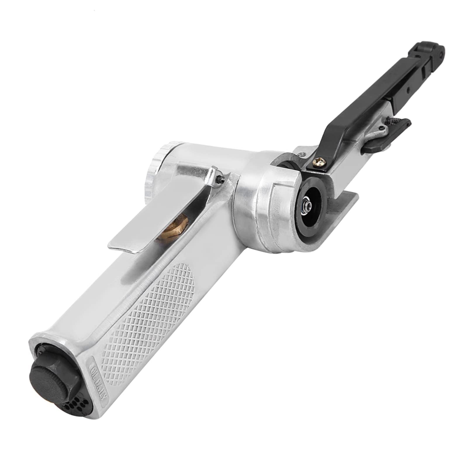 Lijadora de banda neumática de 10 mm, pulidora de aire con banda de lijado de 3 piezas para muebles, madera, vidrio, metal, 3/8 pulgadas, lijadora de bordes para lijar y pulir superficies