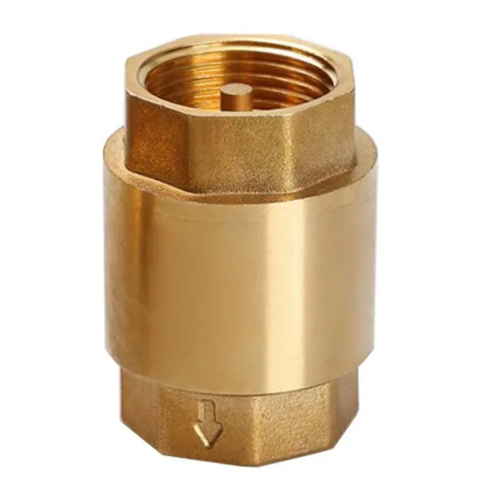 1/2" 3/4" 1-1/2" gwint żeński NPT gwint mosiężny zawór zwrotny sprężynowy jednokierunkowy zapobiegający cofaniu się wody, specyfikacja: 1,1/4", 1 szt.
