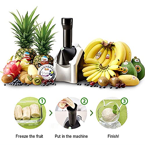 YYAI-HHJU Fruchtsorbetmaschine Softeismaschine Vollautomatisch Schnell Einfach Für Veganes Sorbet Joghurt DIY 16 * 17… – Bild 8