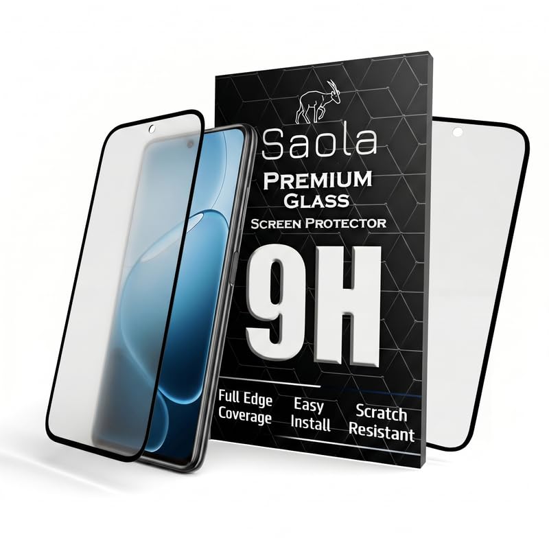 Image of Saola Anti-Glare Matte Screen Protector for OPPO F31 Pro Plus 5G | Smooth Touch Finish, 9H Strength Glass, Full Coverage, Bubble-Free Installation Kit | Quick & Easy Application | Pack of 1