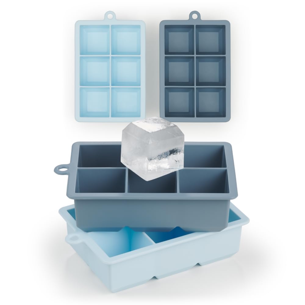 Stampo Per Ghiaccio In Silicone - 3 Pezzi, Cubetti XXL Da 5,5 Cm, Per Whisky E Cocktail - Foto 4