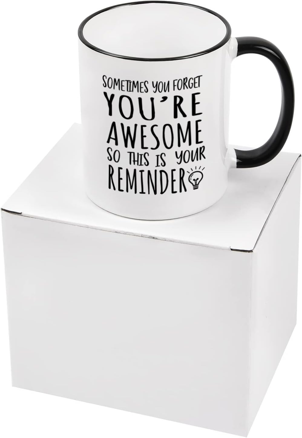 Cabtnca Birthday Gifts for Men Women, Best Friend Birthday Gifts, Thank You Gift, Sometimes You Forget Your Awesome Mug, Inspirational Appreciation Gift for Employee Teacher Coworkers Nurses, 11Oz - Image 8