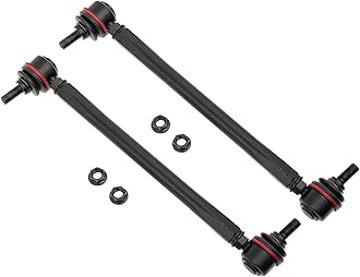 Adjustable Front Stabilizer Sway Bar End Links Kits 275MM-315MM (Overall Length Bolt to Bolt), Ball Joint Stud Size 10mm, Aluminum Sway Bar