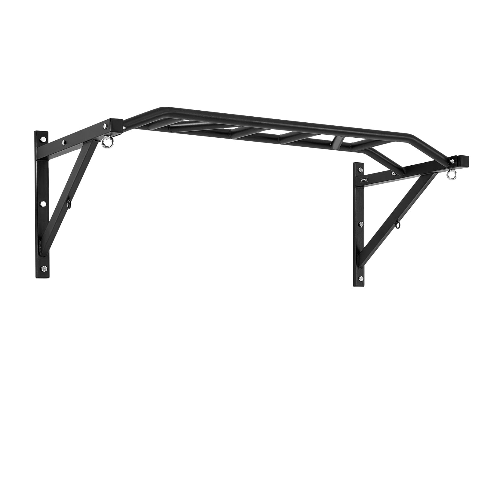 VEVOR Klimmzugstange Pull up Bar zur Wandmontage, 127 cm breite, multifunktionale Oberkörper-Trainingsstangen aus Stahl mit Aufhängern, Klimmzug-Trainingsstation (200 kg belastbar), Fitnessstudio