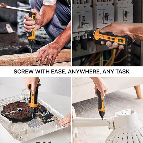 Rechargeable 3.6V Cordless Screwdriver with 9pcs Bit, 1pc Bit Holder, USB Charging Cable - image 6