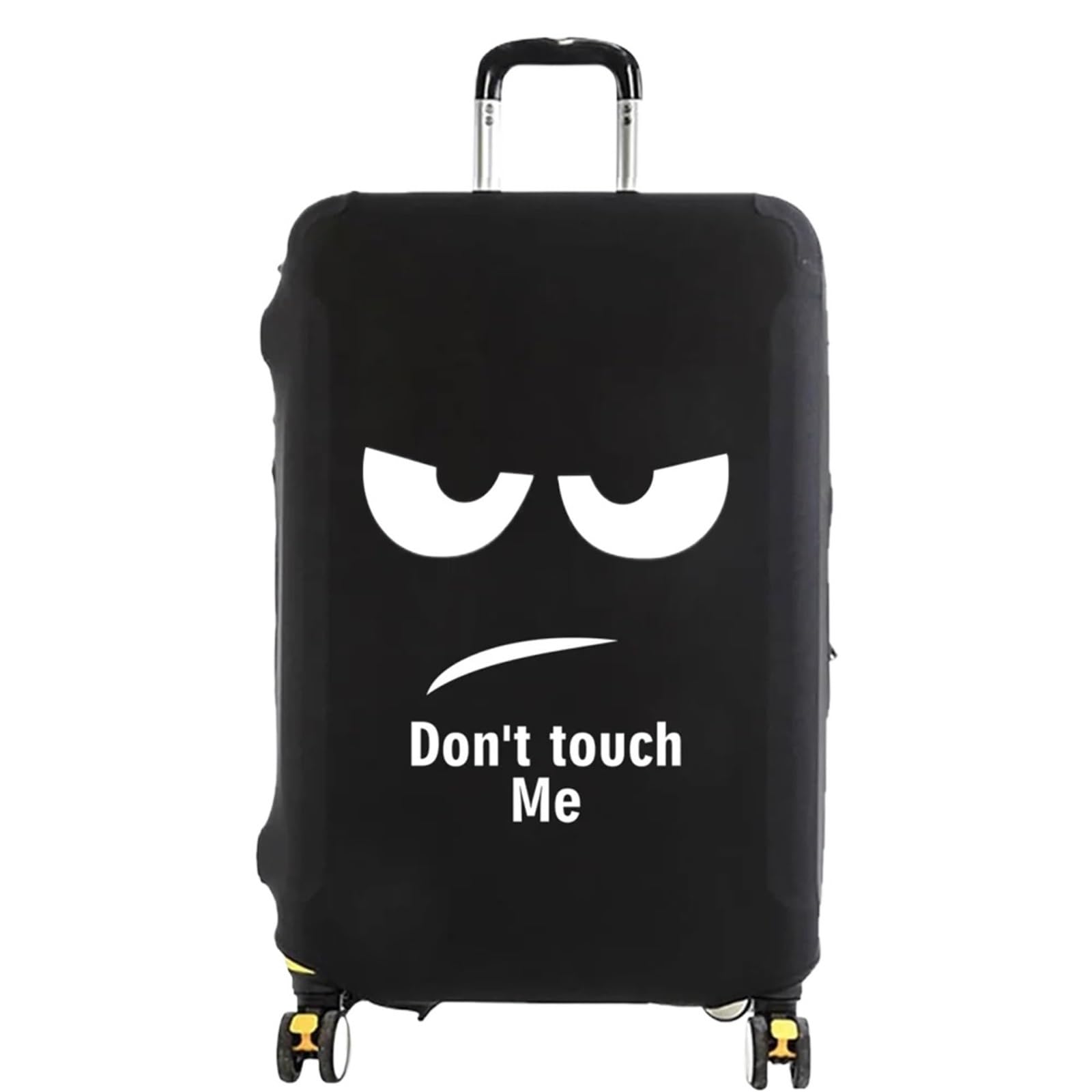 2 pezzi di copertura for bagaglio da viaggio for valigia accessori antipolvere resistente ai graffi coperture elastiche modello immagine bianca per Esterno(Black,S)