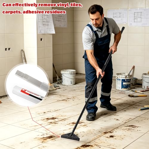 Image of Gomake 8 inch Replacement Floor Scraper Blades 5 -Pack, Compatible with 8 INCH Telescoping Floor Scraper for Glass Clean,Paint,Old Label,Decal Sticker,Adhesive Remover (Only 8 inch Blades)