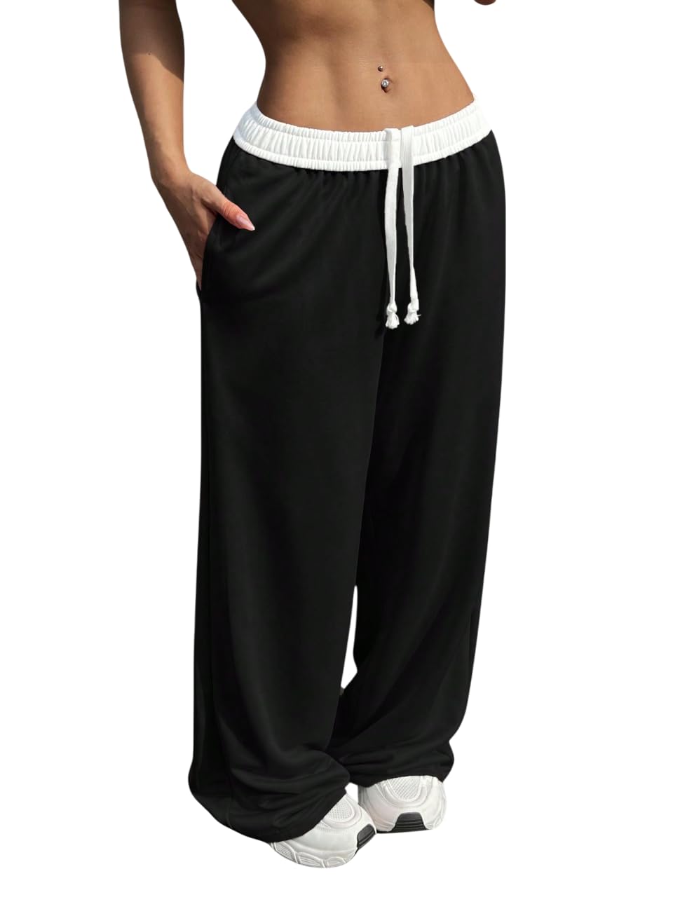 dockstreet Women's/Unisex ONESOPEN Bottom Drawstring Pure Cotton Stretchable Baggy Jogger Pants-picture-53