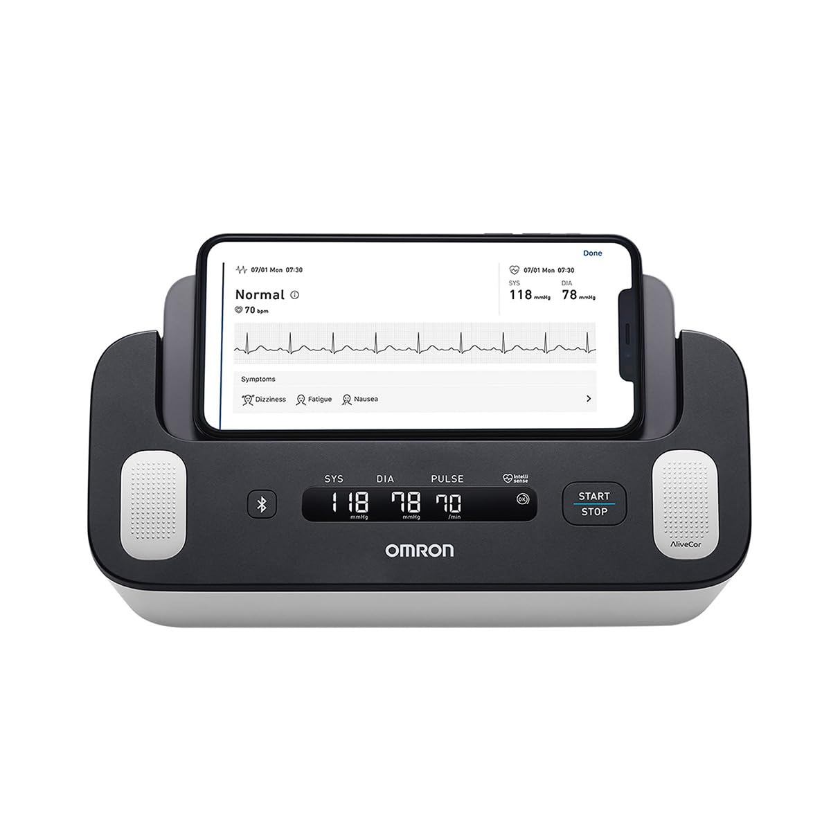 Omron Complete ECG Machine + BP Monitor Built in Bluetooth Technology; AFib, Tachycardia, Bradycardia & Hypertension Monitoring-image-37