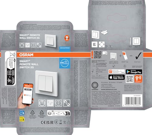 SMART+ WIFI REMOTE WALL SWITCH 2 Button