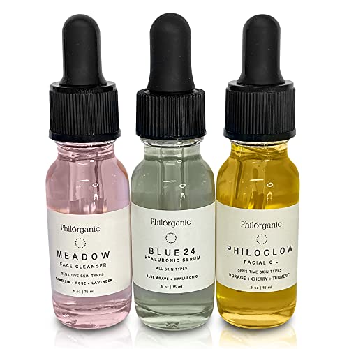 Philorganic-Sustainable-Facial-Care-Kit-Organic-Trio-Set-Cleanser-Hyaluronic-Serum-Oil-Self-Care-Spa-Moment-Gift-Small-Batch-USA-Made