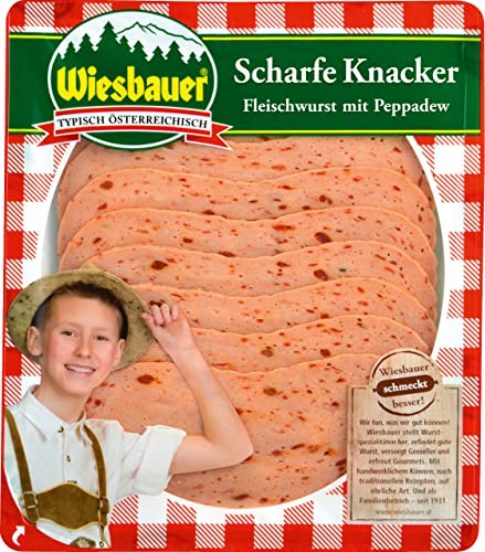 Wiesbauer Scharfe Knacker, Fleischwurst mit Peppadews 100 g