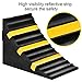 B BAIJIAWEI 2 Pack Heavy Duty Large Solid Rubber Wheel Chock with Handle for Travel Trailer, Truck, Commercial Vehicle and RV, 10