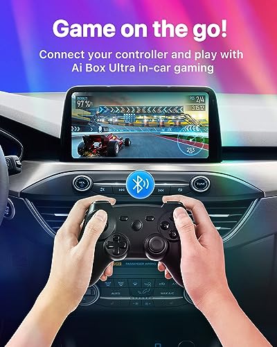 Carlinkit Android 13 Ai Box, Ultra Series, Most Powerful Multimedia Adapter with 8+128GB Qualcomm 6125, Built-in CarPlay/Android Auto/Google Play Store, Only Fit for Wired CarPlay Cars