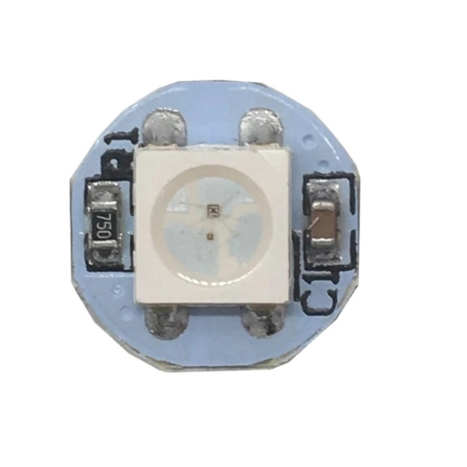 UMOBXKIFN 10~100Pcs WS2812B LED Individually Addressable WS2811 IC SK6812 RGBWW/RGBCW/RFBNW Led Heatsink 5050SMD RGB/RGBW Built-in DC5V(Blue,10PCS)