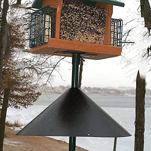 Abledance Wikkel rond eekhoorn Baffle, unieke plastic wasbeer & eekhoorn bewijs opknoping schot voor vogelvoeders tuin beschermen paal, C - Image 4