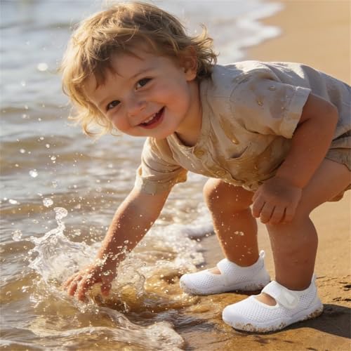Image of BARERUN Toddler Water Shoes Infant Baby Swim Shoes Kids Barefoot Sandals