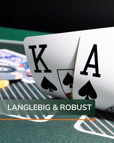 Bullets Playing Cards, 2X 54 Plastik Pokerkarten, Doppelpack, 2 Eckzeichen, Jumbo-Index, Wasserfest, Spielkarten – Bild 4