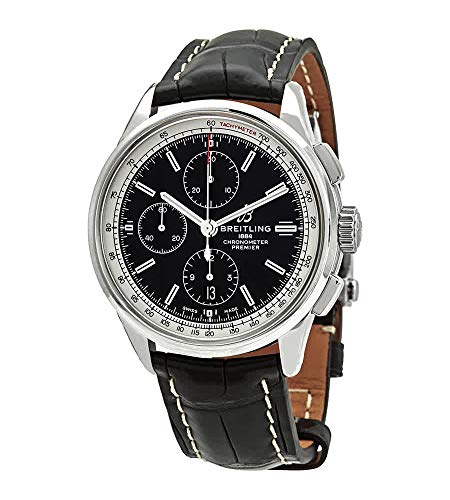 Breitling Premier Chronograph Automatic Chronometer Black Dial Men's Watch A13315351B1P1
