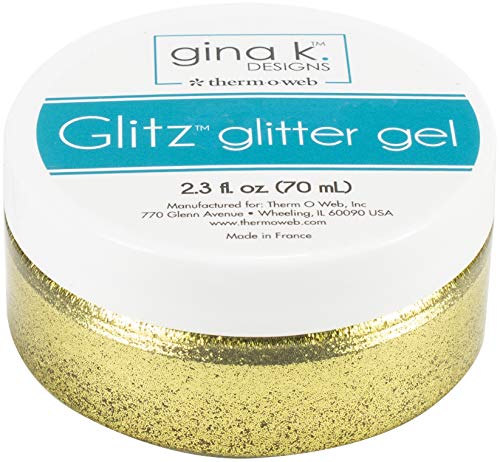 Gina K. Designs para Therm O Web Glitz Glitter Gel, 70 ml, Dourado, 1