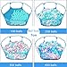 Jacone Portable Cute Blue Hexagon Children Ball Pit, Indoor and Outdoor Easy Folding Ball Play Pool Kids Toy Play Tent with Carry Tote, Balls Not Included