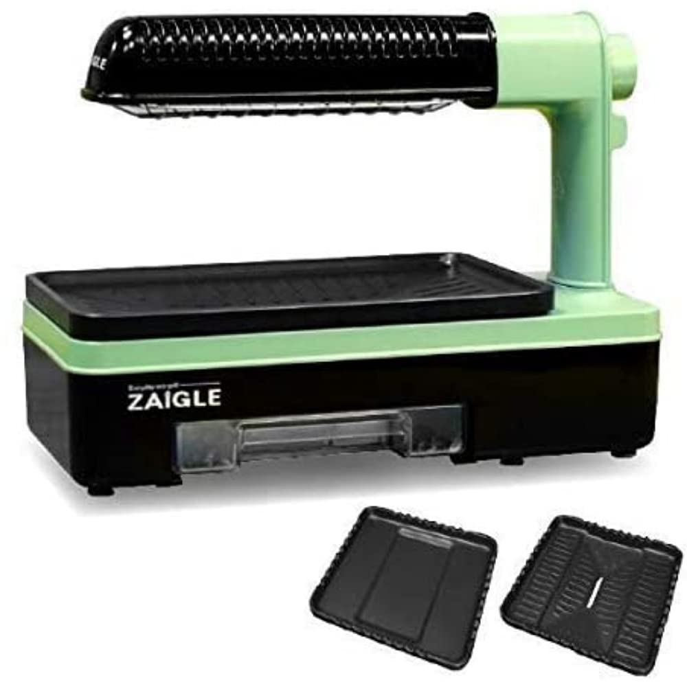 Amazon | ザイグル 煙の出ない無煙ロースター 炙輪 GREEN ワイド