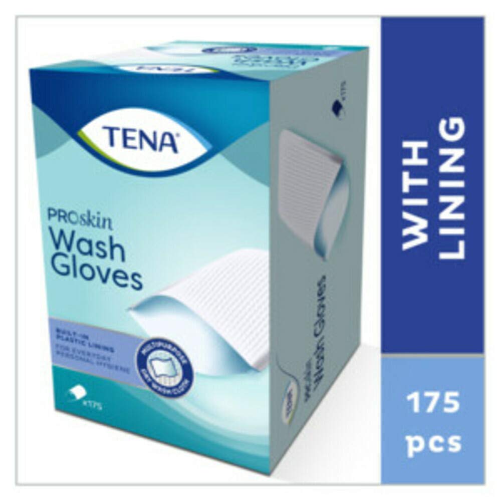 Tena - 6632563 - Wash Glove Boîte de 175 gants de toilettes jetables
