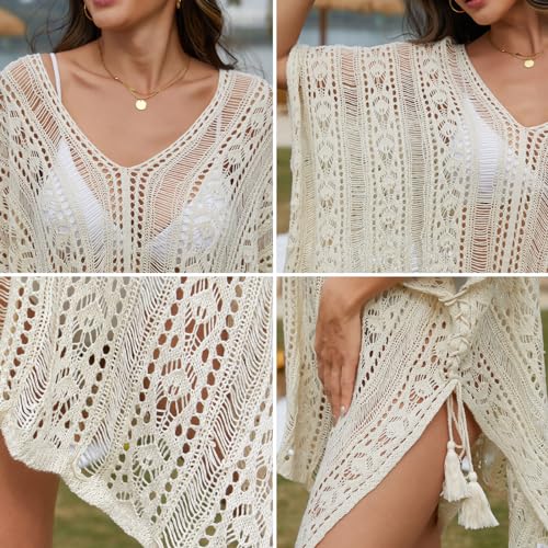 Pleneal Women's Summer Swimsuit Coverup for Beach Bikini, Bathing Suit Cover ups for Swimwear Women, Crochet Dress Cover up2