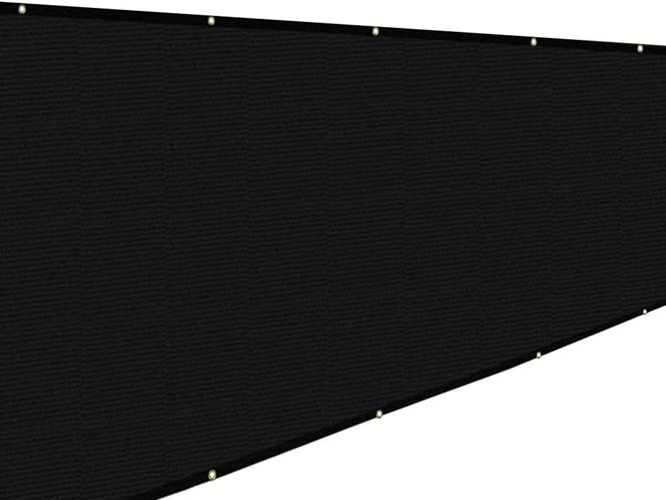 GJZQDKX Outdoor 0.6m/0.7m/0.8m/0.9m/1.2m - Balcony Protection, UV-Resistant HDPE Shade Netting, Metal Grommets, Black, Ideal for Garden Fencing, Sun Blocker 0.6x3m