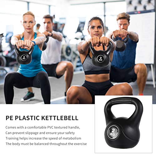 Capa de plástico Kettlebell da Besport para academia em casa e exercícios em casa, treinamento cruza