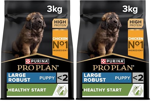 PURINA PRO PLAN | Healthy Start | Croquettes pour Chiot de Grande Taille de morphotype Robuste | Renforce Les défenses Naturelles du Chiot | Riche en Poulet |...