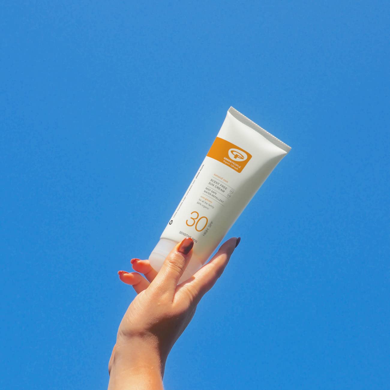 Green People Scent Free Sun Cream SPF30 200ml Natural, Organic