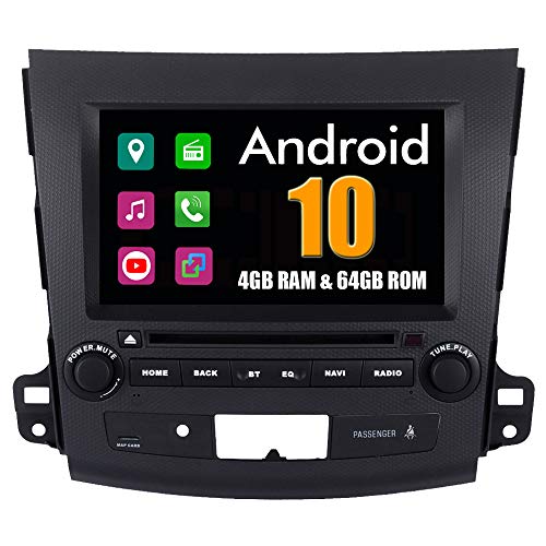 Roverone 8 Pouces Android Système pour Mitsubishi Outlander 2007-2011 Autoradio Lecteur DVD de Voiture avec Navigation GPS Radio stéréo Bluetooth Mirror...