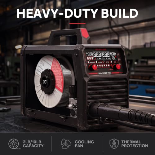 Image of YESWELDER 205A MIG Welder, 110V /220V Dual Voltage, 5 in 1 Gas MIG /Flux Core MIG /Spool Gun MIG /Lift TIG /Stick Multiprocess LED Digital Display Aluminum MIG Welding Machine MIG-205DS PRO