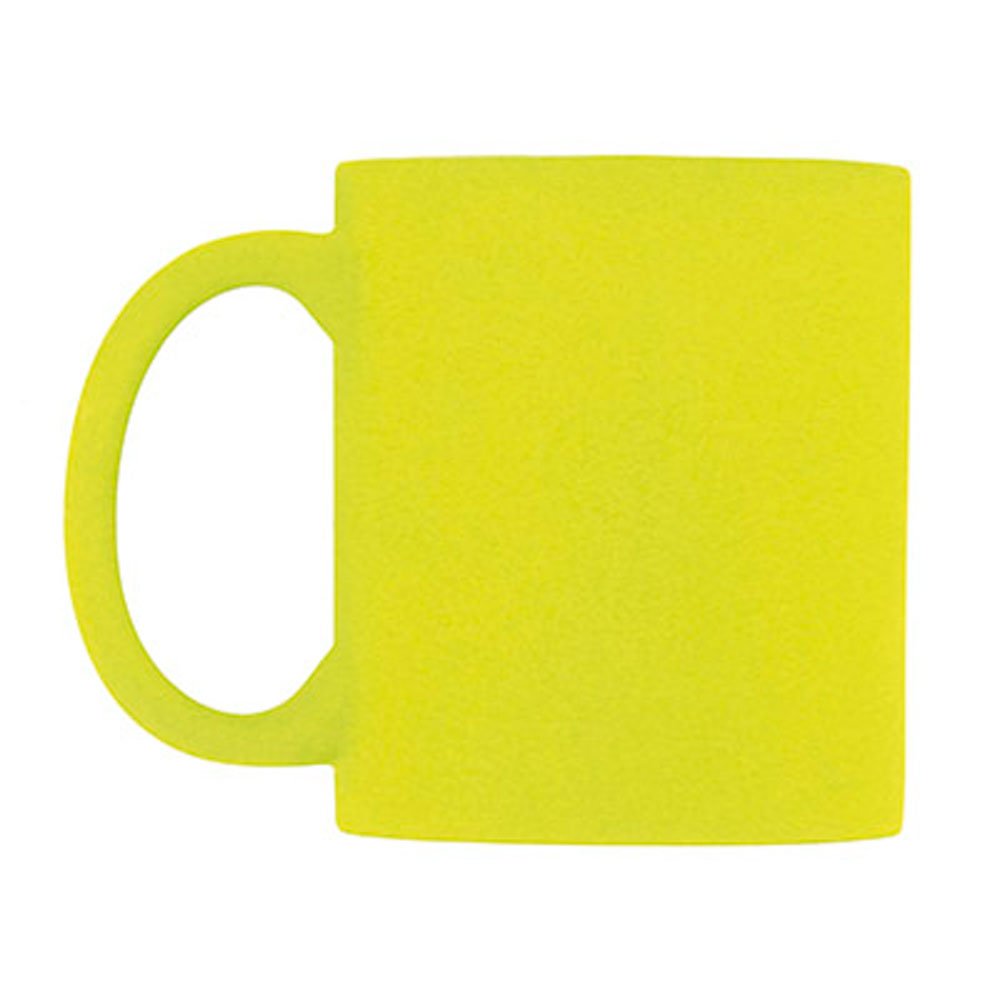 Ebuygb Yellow 1292308 Bright Fluorescent/Neon Mug For Tea And Coffee, Ceramic, 310Ml