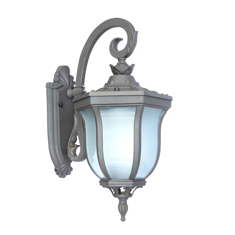 HYJAUSXB Wall Lamps Sconces Outdoor Garden Light Lamp Antique External Rainproof Rust Aluminum Spotlights Fixture E27 Decor Park Courtyard Community Porch Sconce Light(Red Copper)